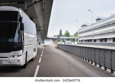 regular bus services in the airport - Shutterstock ID 1425663776
