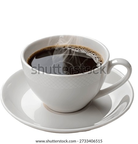 Regular Coffee isolated on transparent background