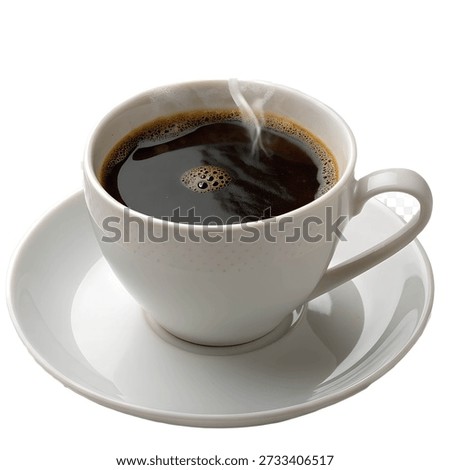 Regular Coffee isolated on transparent background