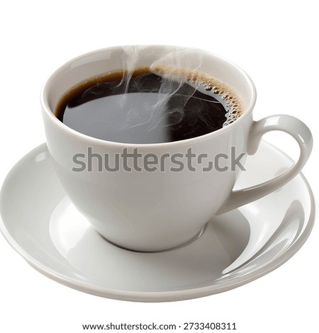 Regular Coffee isolated on transparent background