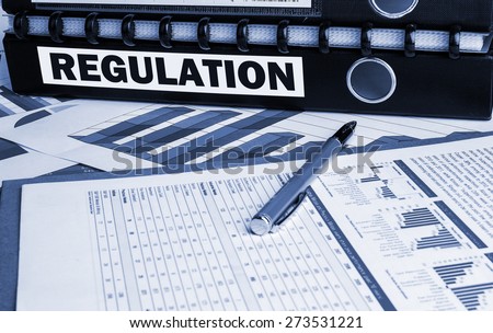 regulation concept on document folder