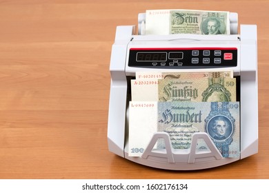 Reichsmark In A Counting Machine
