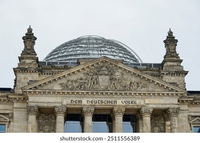 Reichstag building architectural details in Berlin, Germany. - Powered by Shutterstock