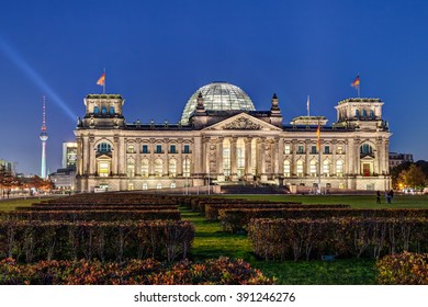 Reichstag Building In Berlin