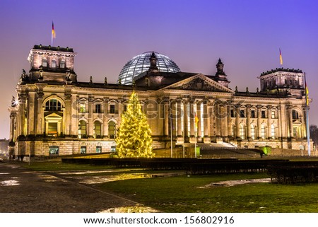 Similar – Berlin Reichstag Christmas