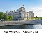 Reichstag building (german government) and river Spree in Berlin, Germany
