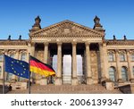 Reichstag building, seat of the German Parliament (Deutscher Bundestag), in Berlin, Germany