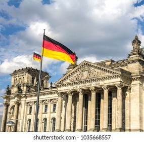 Reichstag Building, Seat Of The German Parliament (Deutscher Bundestag), In Berlin, Germany