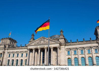 Reichstag Building, Seat Of The German Parliament (Deutscher Bundestag) In Berlin, Germany