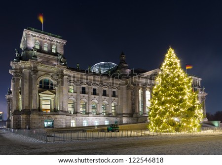 Similar – Berlin Reichstag Christmas