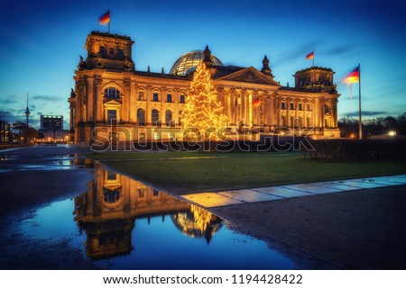 Similar – Berlin Reichstag Christmas