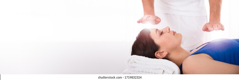 Reiki Energy Heal Treatment With Healing Hands