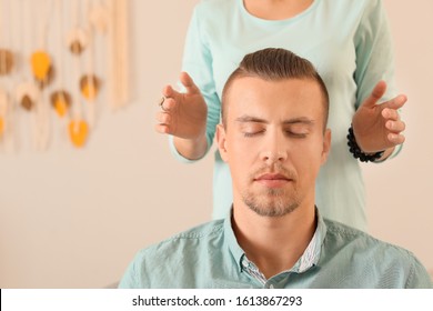 Reiki Master Working With Patient