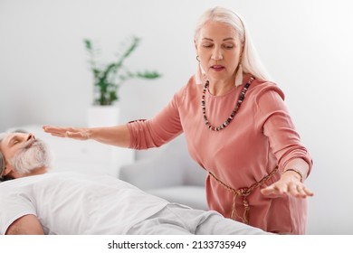 Reiki Master Working With Patient