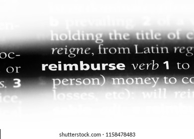 reimburse word in a dictionary. reimburse concept. - Shutterstock ID 1158478483