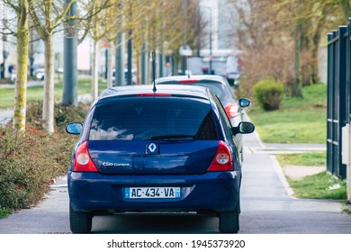 Reims France March 15, 2021 French Police Task Force Bust A Drogue Dealer In The Streets Of Reims During Coronavirus Pandemic