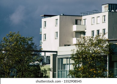 Reims France November 7, 2019 View of modern building located in Reims in the afternoon - Shutterstock ID 1552908545
