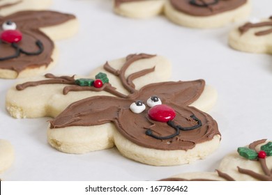 Reindeer Christmas Cookie