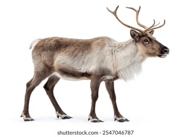 reindeer isolated on white background - Powered by Shutterstock