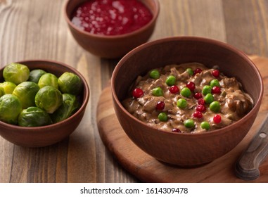 Reindeer Stew With Mashrooms And Green Beans