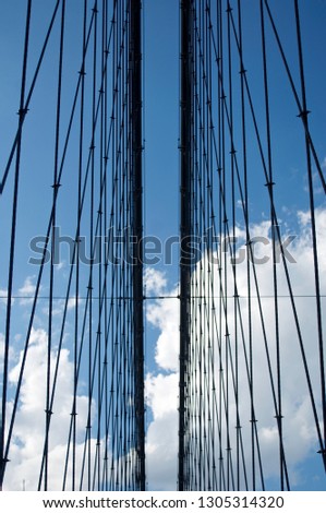 Similar – Image, Stock Photo over the bridge New York