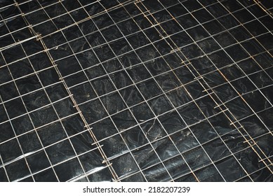 Reinforcement Concrete Iron Mesh Indoors Process Stock Photo 2182207239 ...