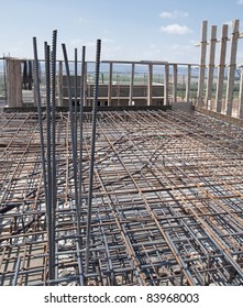 Reinforcement Metal Framework Electricity Wires Before Stock Photo ...