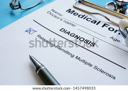 Relapsing-remitting Multiple sclerosis diagnosis in form.