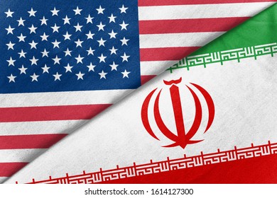 Iran United States Flags Scar Concept Stock Illustration 1938949150