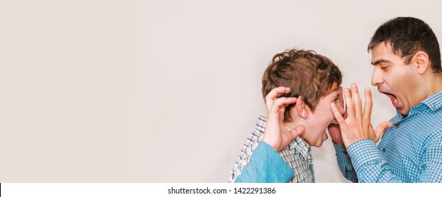 relationship between father and son. problems of adolescence