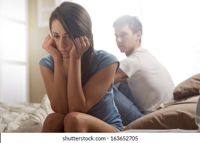 Relationship Difficulties: Young Couple Having Problems