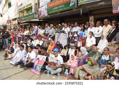 Relatives Hold Portraits Of Their Disappeared Family Members At An Event Organized Bangladesh Nationalist Party To Mark The International Day Of The Disappeared In Dhaka, On August 30, 2022 