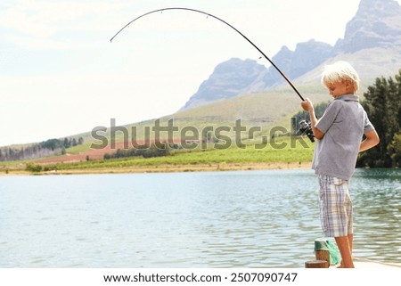 Similar – Image, Stock Photo fish Adventure Son
