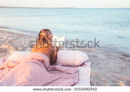 Similar – Image, Stock Photo evening mood Nature Summer