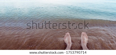 Similar – Image, Stock Photo differ:ent Ocean Lake Feet