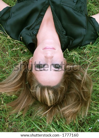 Similar – woman among daisies