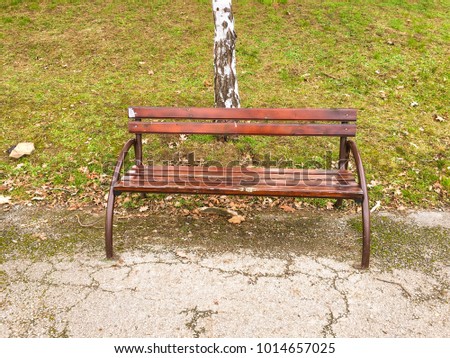 Similar – Image, Stock Photo corner bench Bench