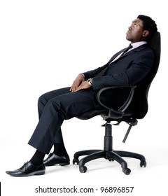 269 Happy african man on office seat Images, Stock Photos & Vectors ...