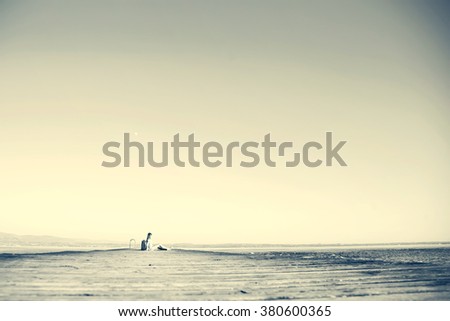 Similar – Image, Stock Photo review Freedom Ocean