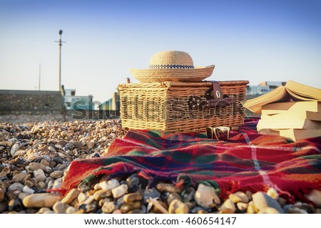 Relaxing evening having a picnic on the beach at Hove