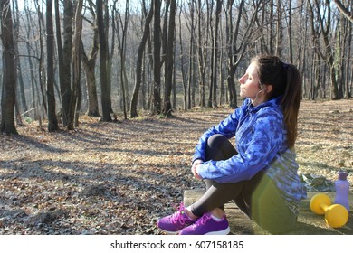 Relaxing in forest.