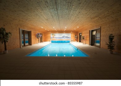 Relaxing Indoor Swimming Pool