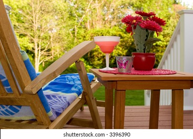 Relaxing On The Backyard Deck