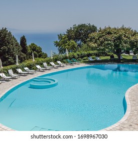 Relaxing Pool In An Italian Villa On The Amalfi Coast