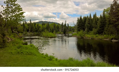 Relaxing River Portage Along The Moose River In Jackman Maine