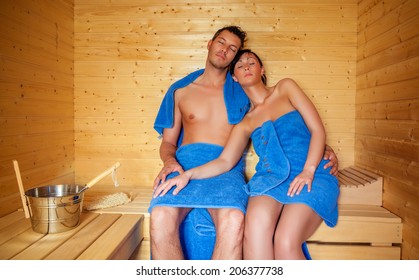 Relaxing Spa Couple In Finland