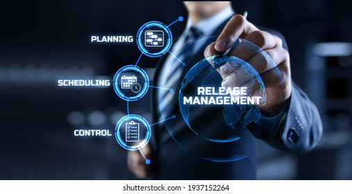 Release Management Software Development And Testing Concept.