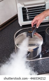 Releasing Steam From A Pressure Cooker