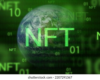 The relevance of binary and nft encoding is universal. Elements of this image furnished by NASA.