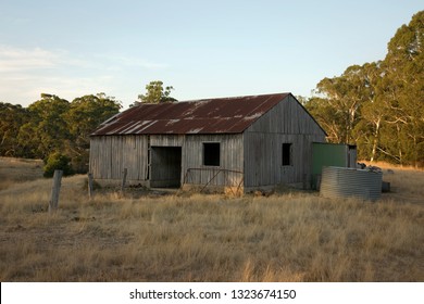 A relic from the past, an old abandoned farm building near Yea in rural Victoria, Australia.